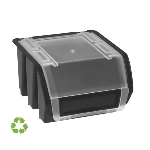 GAVETA ARCHIVO 2000 0.5L C/TAPA 11X11.5X7.5 NEG