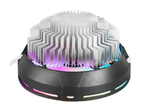 MCPU120, Disipador CPU RGB TDP 120W, Silencioso PWM 12cm, Perfil Bajo - Imagen 3
