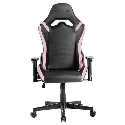 MGC-PRO, Silla Gaming Profesional, Acabado Cuero PU, Reposabrazos 2D y Respaldo Reclinable 135°, Cojines Lumbar y Cervical Soft-Touch, Ruedas XL y Pistón Gas Clase 4, Rosa - Imagen 1