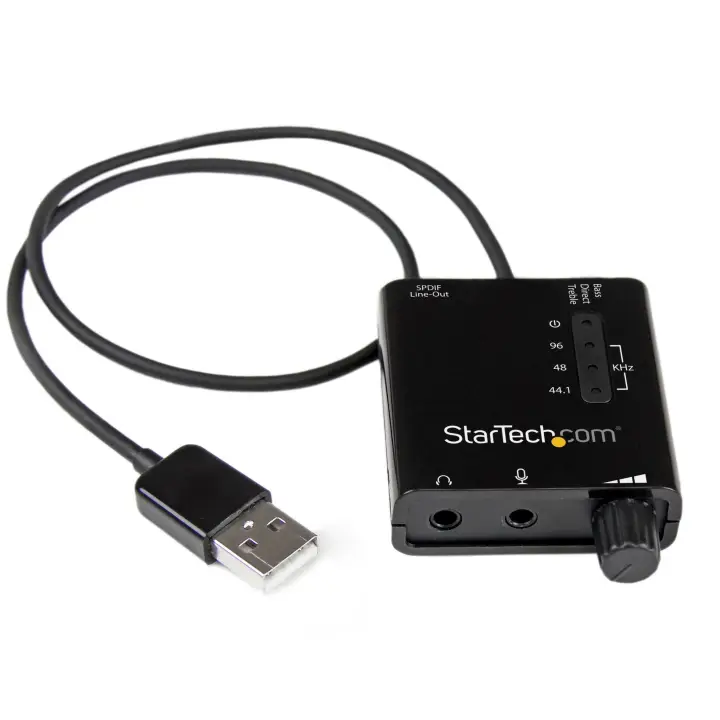 Tarjeta de Sonido Estéreo USB Externa Adaptador Conversor con Sa..