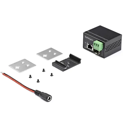 Conversor de Medios Ethernet Industrial PoE+ de Fibra a Ethernet de 30W - Convertidor SFP a RJ45 de Fibra IP30 (IMC1GSFP30W) - Imagen 4