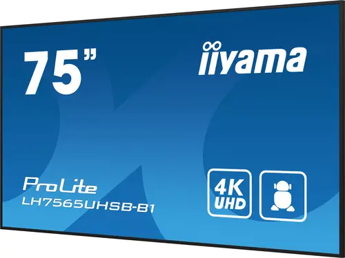 LH7565UHSB-B1 pantalla de señalización Diseño de quiosco 189,2 cm (74.5") LED Wifi 800 cd / m² 4K Ultra HD Negro Procesador incorporado Android 11 24/7 - Imagen 7