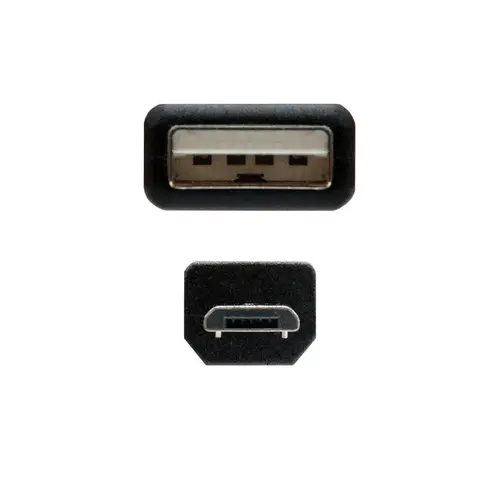 10.01.0503 cable USB USB 2.0 3 m USB A Micro-USB B Negro - Imagen 3