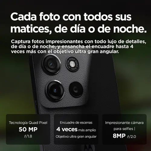 moto g15 17,1 cm (6.72") SIM doble Android 15 4G USB Tipo C 8 GB 128 GB 5200 mAh Gris - Imagen 7