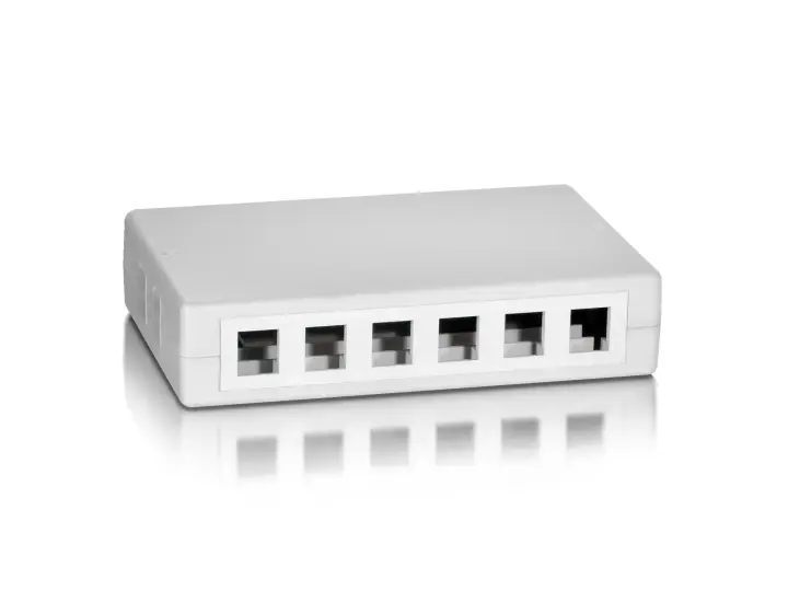 125460 caja de tomacorriente Blanco
