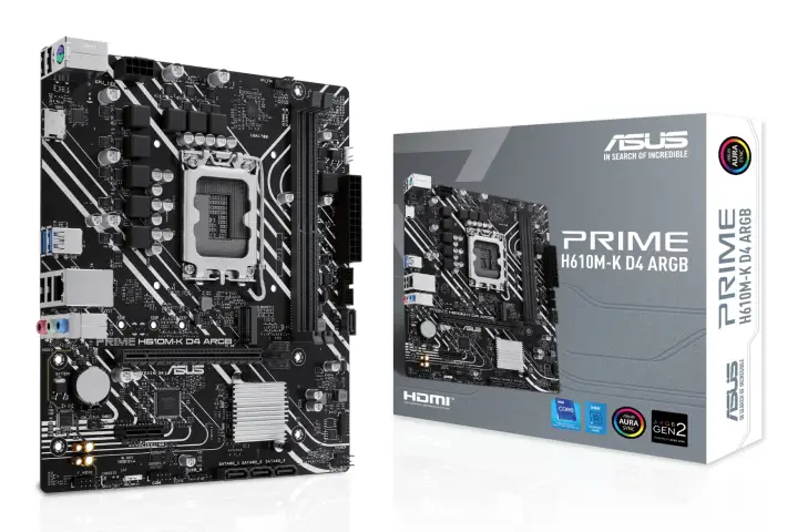 PRIME H610M-K D4 ARGB Intel H610 LGA 1700 micro ATX