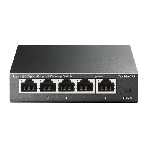TL-SG105S switch No administrado Gigabit Ethernet (10/100/1000) Negro - Imagen 1
