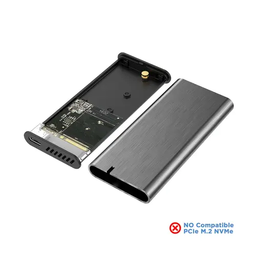 Caja Externa M.2 (NGFF) ASM2-007GRY SATA A USB3.1 Gen1, Gris - Imagen 4