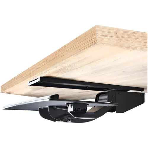 Bandeja para Teclado y Ratón para Debajo del Escritorio - de 30cm x 78cm - de Altura Ajustable - Soporte Ergonómico para Teclado y Mouse con Soporte para las Muñecas - Giro e Inclinación - Imagen 10