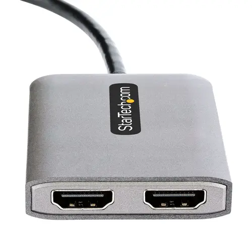 Hub Concentrador MST DisplayPort a 2 Puertos HDMI - HDMI Doble de 4K a 60Hz - Adaptador Multimonitor DisplayPort con Cable de 30cm - Ladrón MST DP 1.4 DSC HBR3 - Divisor - Imagen 3