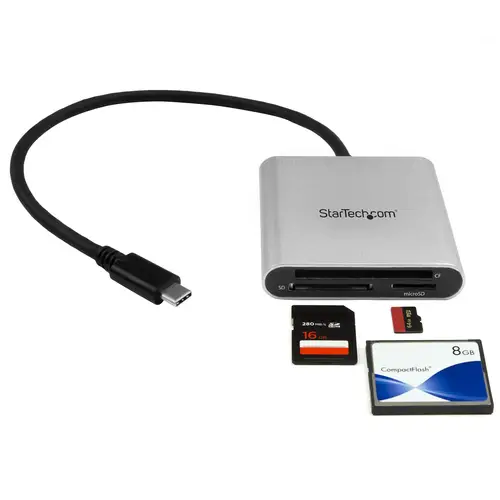 Lector Grabador USB 3.0 de Tarjetas de Memoria SD, Micro SD, CompactFlash - Adaptador USB-C a Tarjetas Flash - Imagen 4
