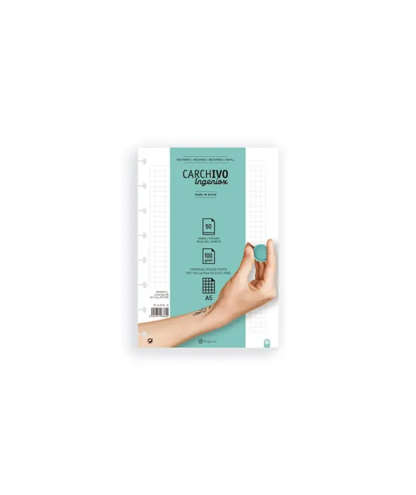66105105 papel de cuaderno 150 x 210 mm (A5) 50 hojas