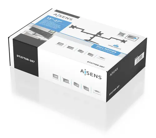 Soporte de mesa con peana eco giratorio e inclinable para 3 monitores 10kg (3 Pivotes, 2 Brazos) de 13-27, Negro - Imagen 6