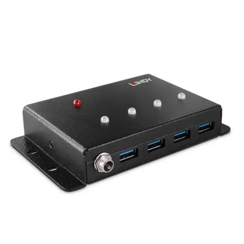 43374 hub de interfaz USB 3.2 Gen 1 (3.1 Gen 1) Type-B 5000 Mbit/s Negro - Imagen 1
