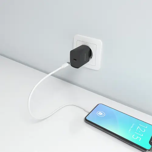 Cargador GaN 30W, 1xUSB-C PD3.0, Negro - Imagen 5