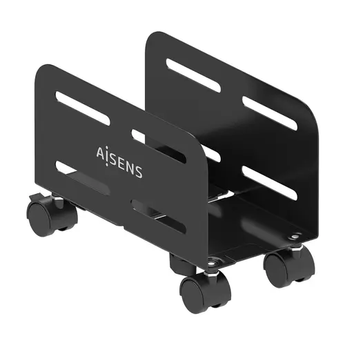 Soporte Metálico Ajustable de Suelo para CPU, Negro - Imagen 2