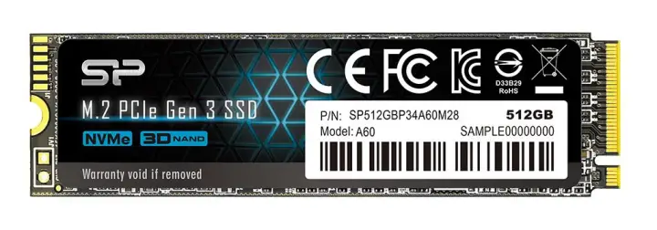 P34A60 M.2 512 GB PCI Express SLC NVMe