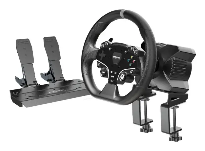 RS053 mando y volante Negro USB Volante + Pedales PC, Xbox One, Xbox Series S, Xbox Series X