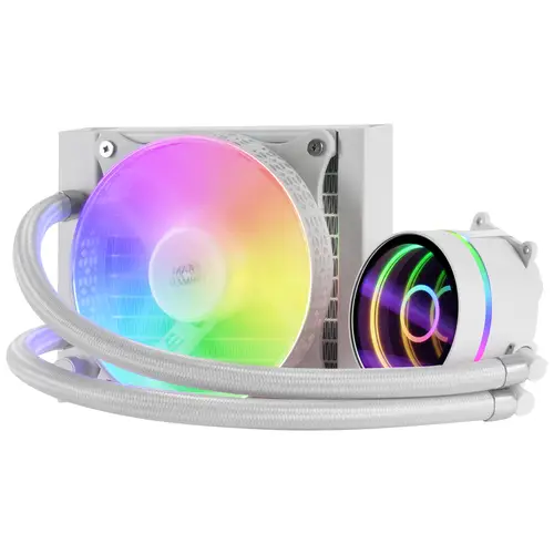 ML-ONE120, Refrigeración Líquida CPU, TDP 200 W, Espejo Infinito, Ventilador FRGB Silencioso, Multisocket Universal, Blanco - Imagen 3