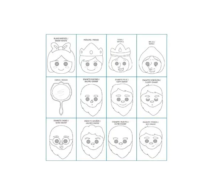 PACK 12 CARETAS NIEFENVER BLANCANIEVES 1400101