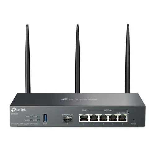 Omada ER706W router inalámbrico Gigabit Ethernet Doble banda (2,4 GHz / 5 GHz) Negro - Imagen 1
