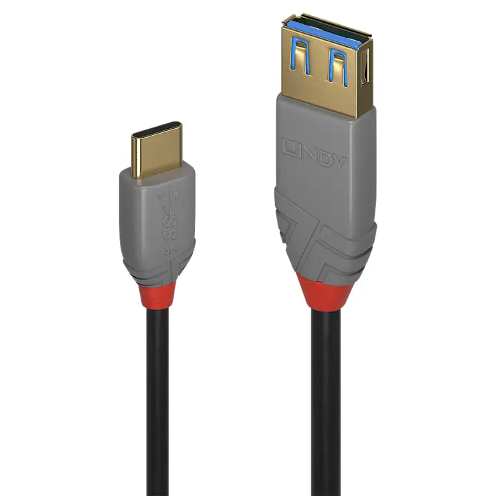 36895 cable USB USB 3.2 Gen 2 (3.1 Gen 2) 0,15 m USB C USB A Negro