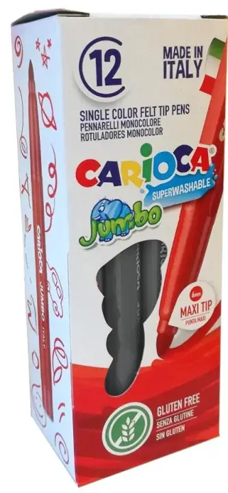CARIOCA ROTULADOR JUMBO PUNTA MAXI GRIS CLARO - CAJA DE 12