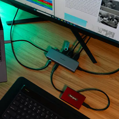 DOCK427GL base para portátil y replicador de puertos Alámbrico USB 3.2 Gen 2 (3.1 Gen 2) Type-C Gris - Imagen 8