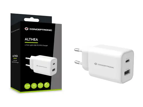 ALTHEA11W cargador de dispositivo móvil Universal Blanco Corriente alterna Carga rápida Interior - Imagen 4