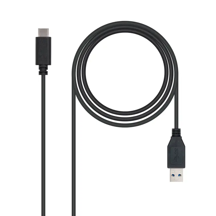 USB 3.1, 1m cable USB USB 3.2 Gen 2 (3.1 Gen 2) USB C USB A Negro