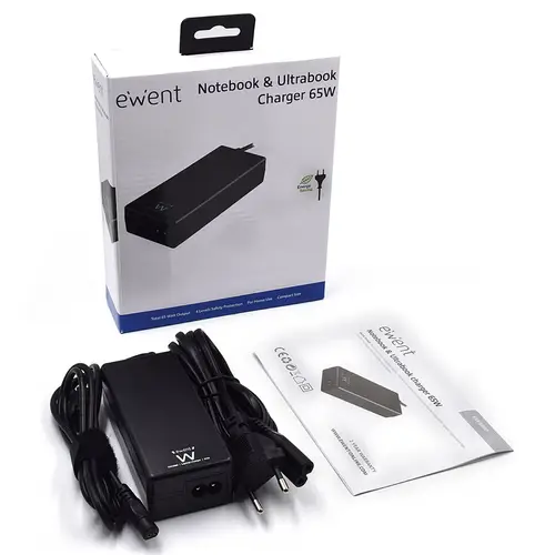 EW3896 adaptador e inversor de corriente Interior 65 W Negro - Imagen 2