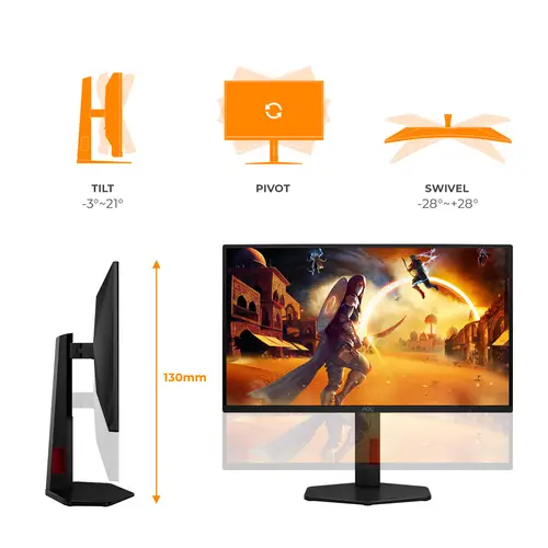 245 IPS 1920X1080 16:9 260HZ MNTR 25G4ZR 2HDMI DP HAS - Imagen 4