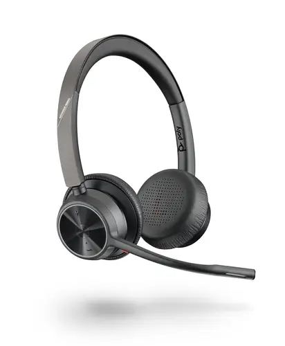 Auriculares Poly Voyager 4320 UC estéreo USB-A + adaptador BT700 USB-A + base de carga - Imagen 2