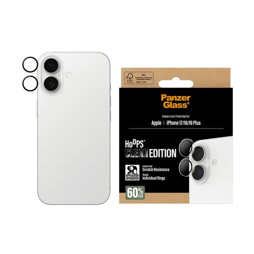 PanzerGlass Camera Protec. iPhone 17-16-16+ Transp - Imagen 2