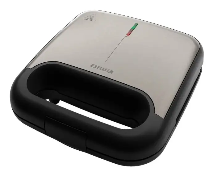 TETSU sandwichera 750 W Acero inoxidable, Negro