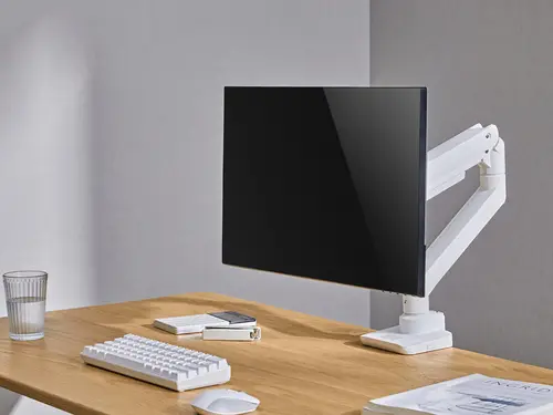 Soporte de escritorio para monitor de 17«-49», blanco - Imagen 7