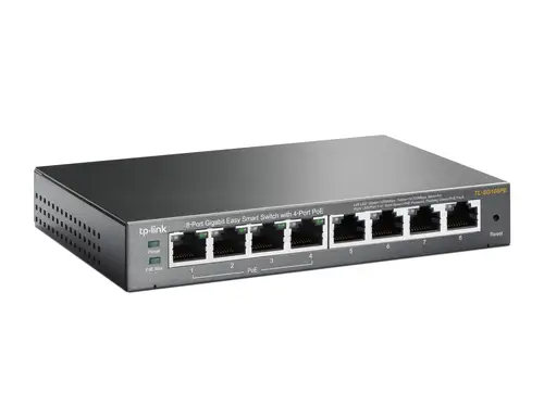 TL-SG108PE Gestionado L2 Gigabit Ethernet (10/100/1000) Energía sobre Ethernet (PoE) Negro - Imagen 2