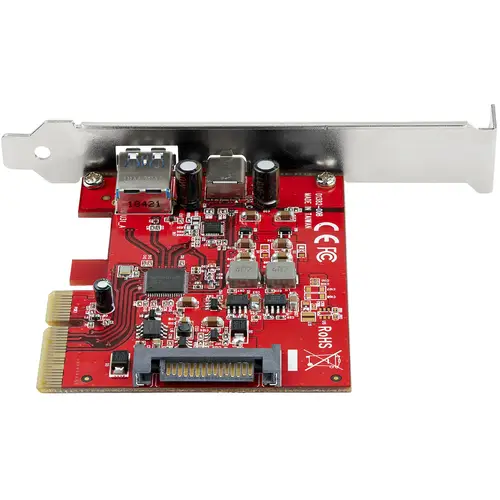 Tarjeta PCI Express USB-C USB-A de 2 Puertos - USB 3.2 Gen 2 (10Gbps) Tipo C - Hub Interno USB para Windows Mac y Linux - Imagen 3