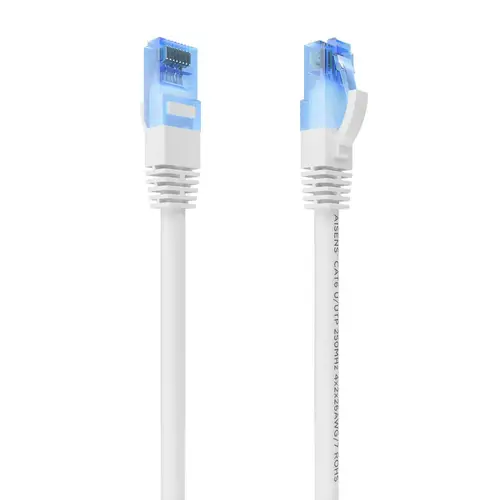 Cable De Red Latiguillo RJ45 Cat.6 UTP AWG26 CCA, Blanco, 5.0 m - Imagen 1