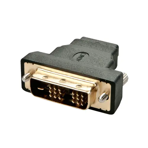 41228 cambiador de género para cable HDMI-A FM DVI-D M Negro - Imagen 1