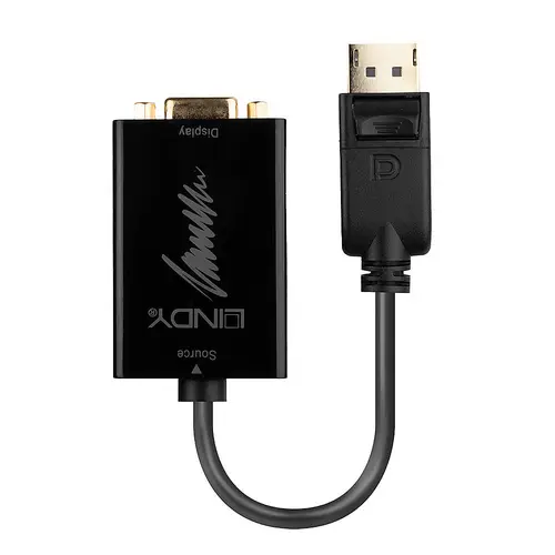 41006 adaptador de cable de vídeo 0,15 m VGA (D-Sub) DisplayPort Negro - Imagen 2