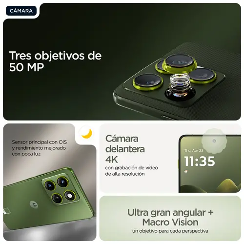 SMARTPHONE MOTOROLA EDGE 70 8GB/256GB BRONZE GREEN - Imagen 15