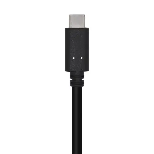 Cable USB 3.1 Gen 2 10 Gbps 3 A, Tipo C/M-A/M, Negro, 0.5m - Imagen 2
