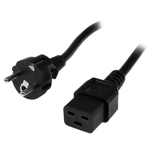 Cable de 2m de Alimentación de Ordenador, 16AWG, EU Schuko a C19, 16A 250V, Cable de Alimentación de Repuesto, Impresora, para Fuente de Alimentación, Cable para Europa, UL - Imagen 1