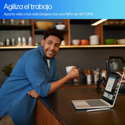 EliteBook X Flip G1i Next Gen AI PC Wolf Pro Security Edition Copilot+ PC Intel Core Ultra 7 258V Híbrido (2-en-1) 35,6 cm (14") Pantalla táctil WUXGA 32 GB LPDDR5x-SDRAM 1 TB SSD Wi-Fi 7 (802.11be) Windows 11 Pro Plata - Imagen 9