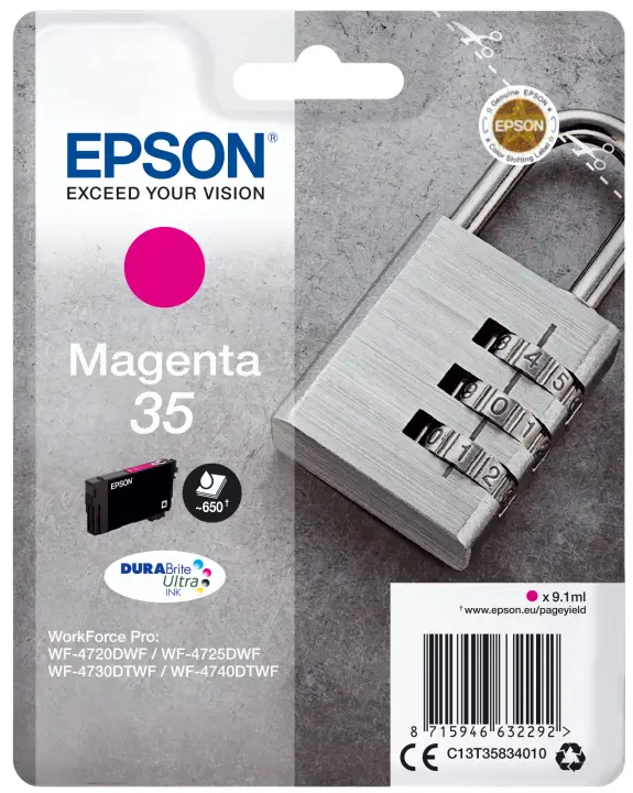 Padlock Singlepack Magenta 35 DURABrite Ultra Ink