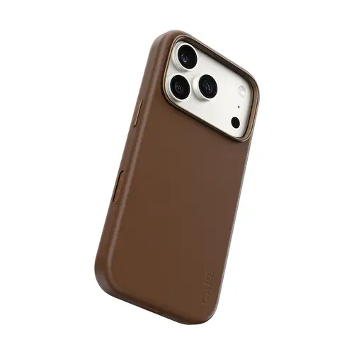 CARE by ® Solo Vegan Leather Case Brown w. MagSafe iPhone 18 Pro | 17 Pro funda para teléfono móvil Marrón - Imagen 1