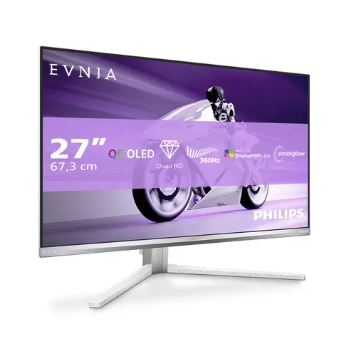 Evnia 8000 27M2N8500/00 pantalla para PC 67,3 cm (26.5") 2560 x 1440 Pixeles Quad HD QD-OLED Blanco - Imagen 3