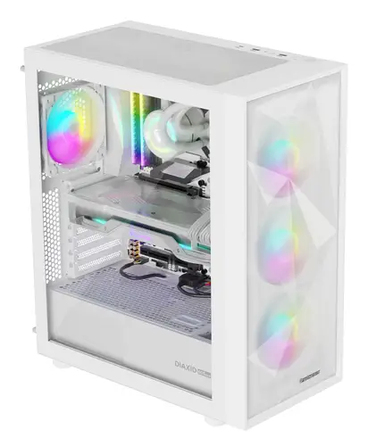 Diaxid 605 ARGB Midi Tower Blanco - Imagen 1