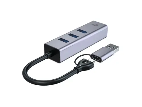 ABBY25G base para portátil y replicador de puertos Alámbrico USB 3.2 Gen 1 (3.1 Gen 1) Type-A + Type-C Gris - Imagen 4